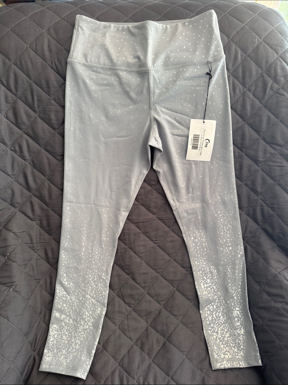 Zyia Active Gray Ombré Mirage Light N Tight Hi-Rise 7/8 Leggings Size 6-8